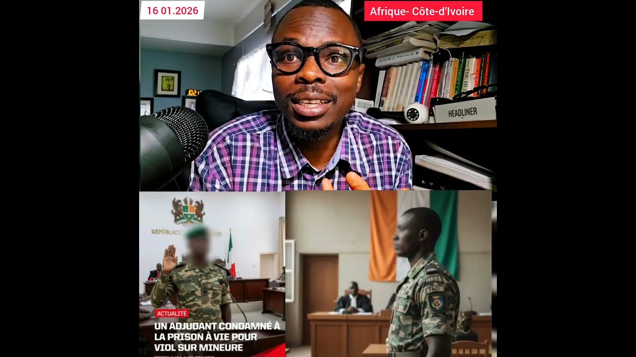 🔴🔴 Tribunal militaire d’Abidjan: Condamnation d'un Adjudant à la Prison à vie. Les raisons 