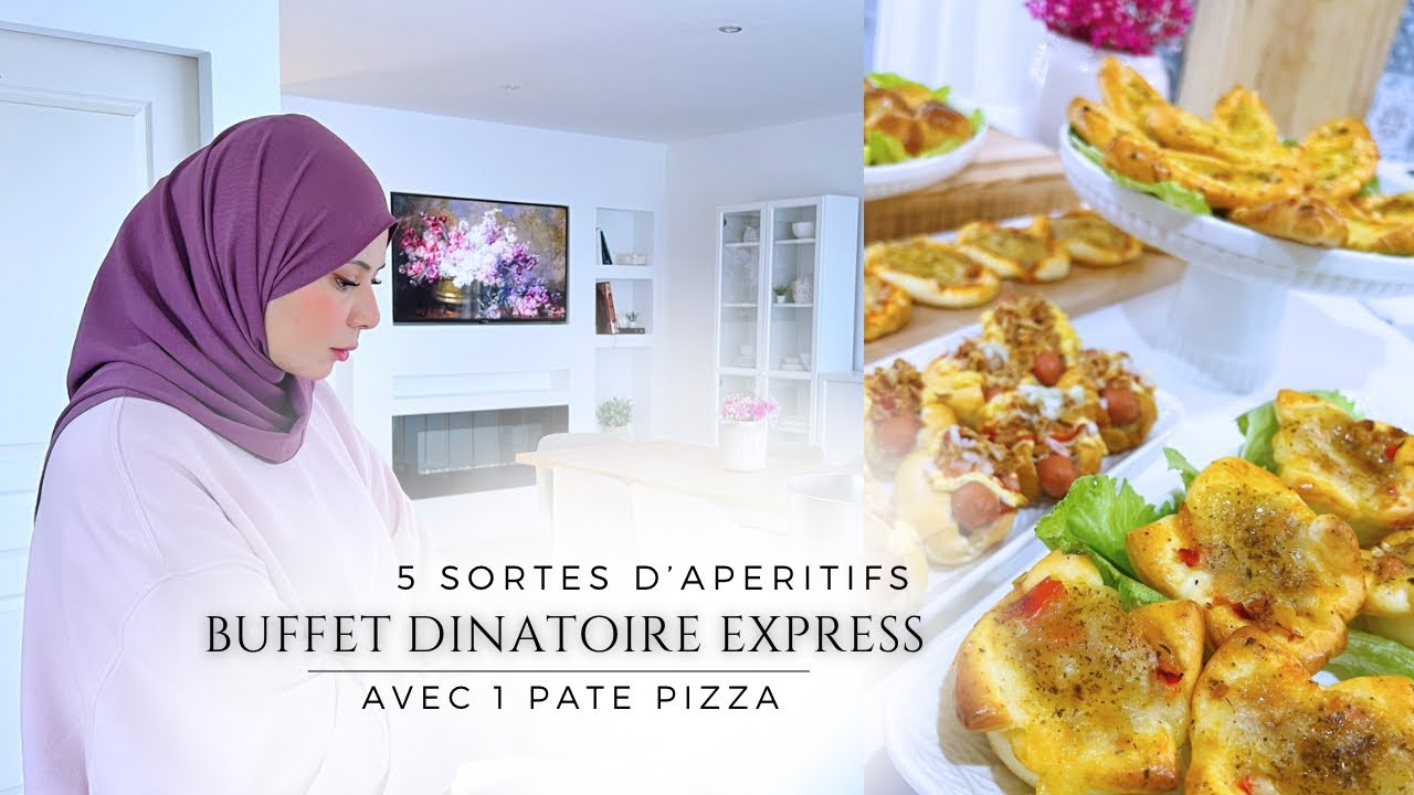 APÉRO DÎNATOIRE PETIT BUDGET | 5 Sortes avec 1 pâte pizza