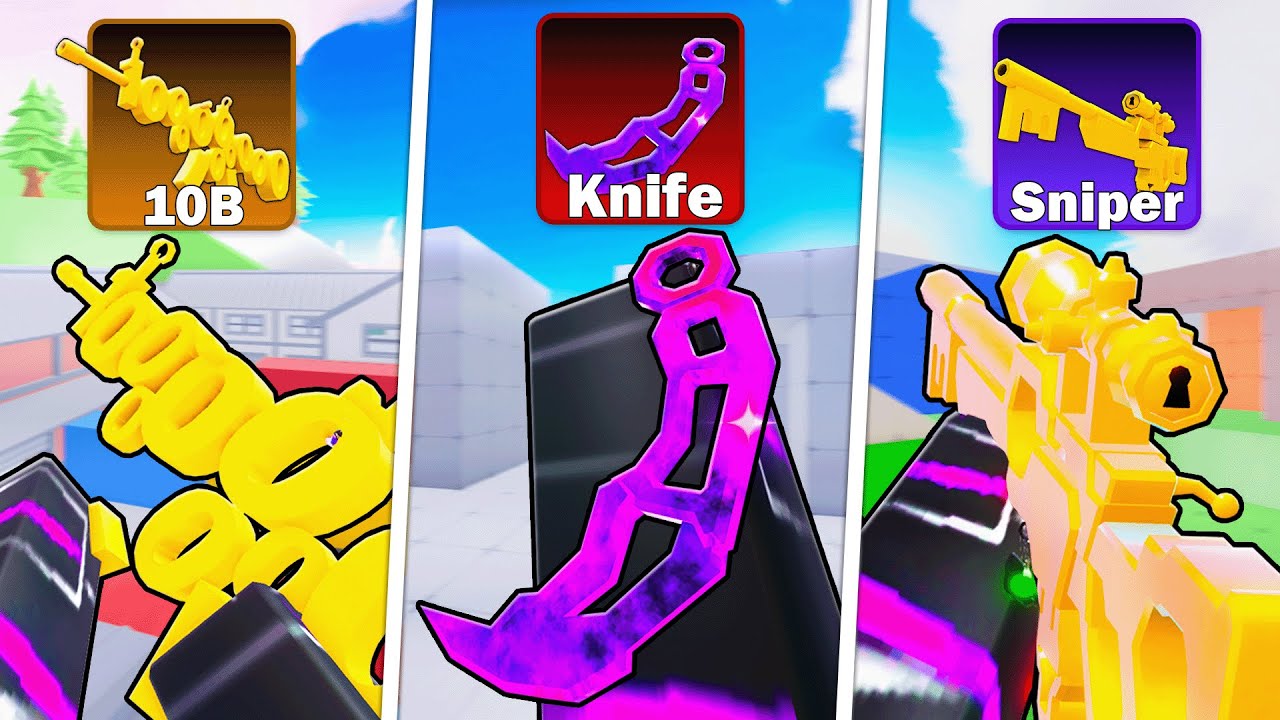 Winning with RAREST SKIN for EVERY WEAPON in Rivals!