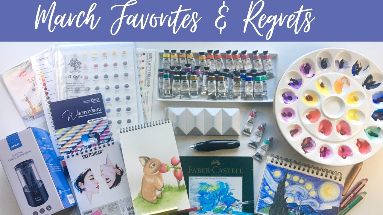 Art Supply Favorites and Regrets March  |   What's going on with my Honey Based Watercolors?!