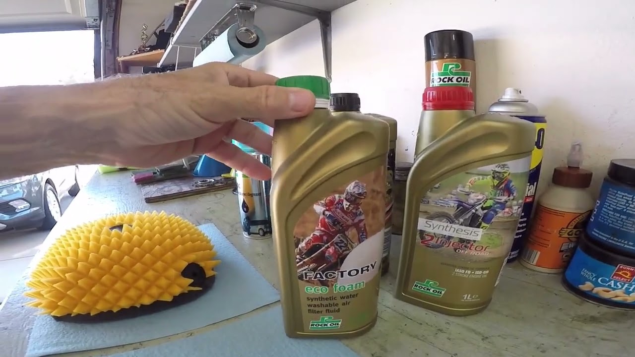 Rock Oil factory eco foam air filter oil.