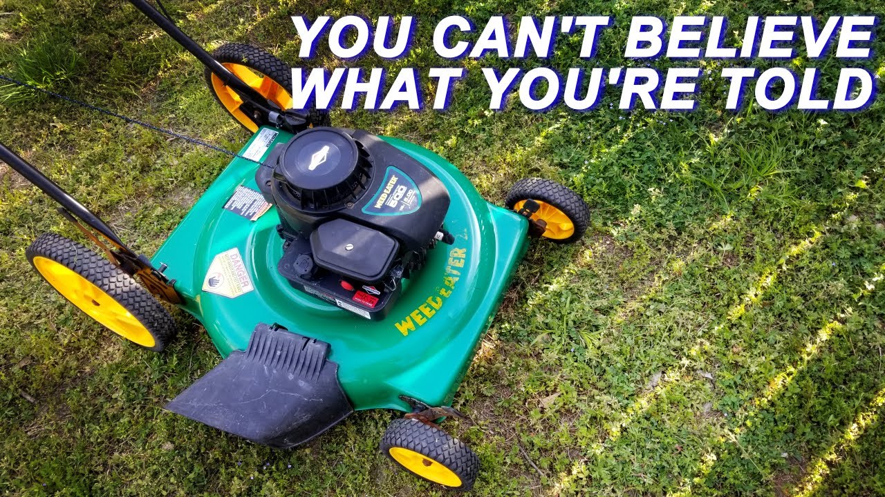 Bought A Weedeater Mower And Things Don't Seem Right