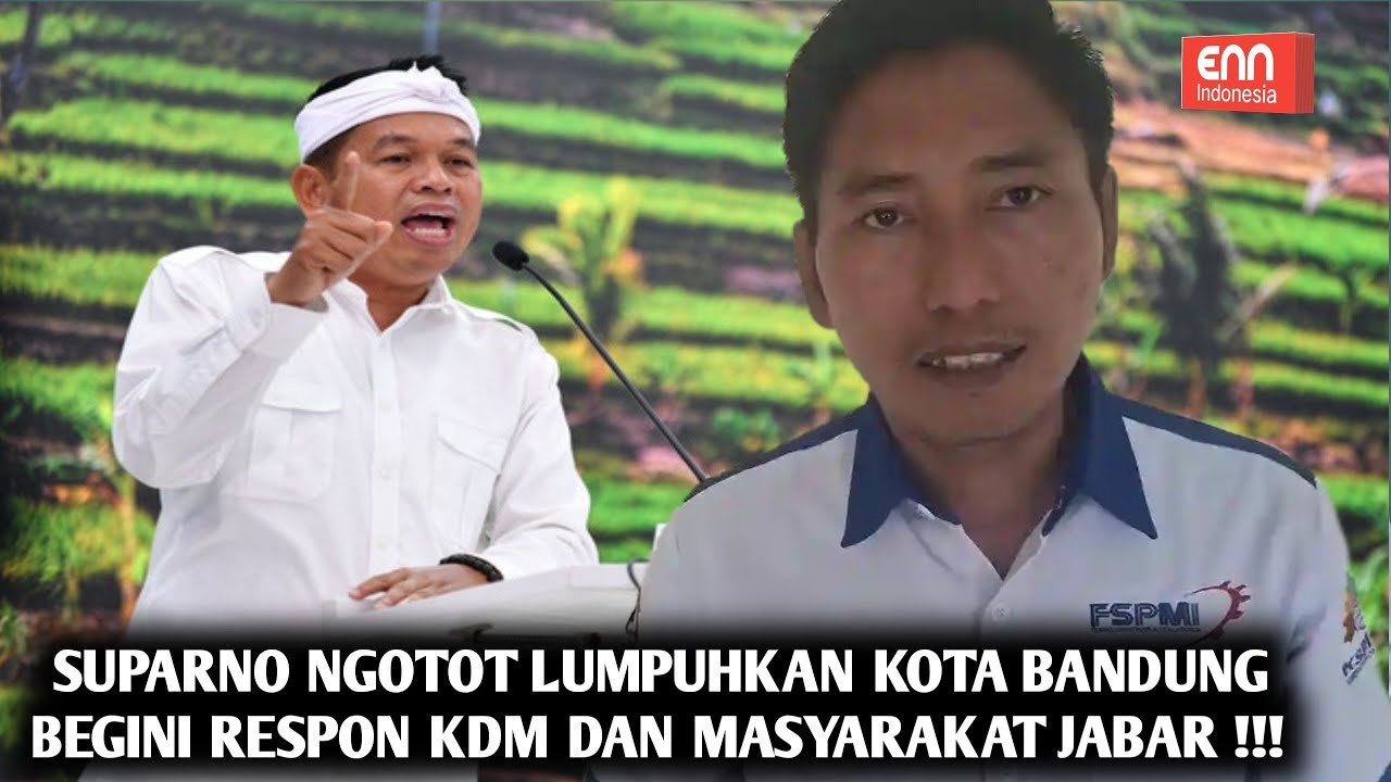 AKHIRNYA KDM DAN MASYARAKAT JABAR BERI PERINGATAN KERAS KE SUPARNO !!! 