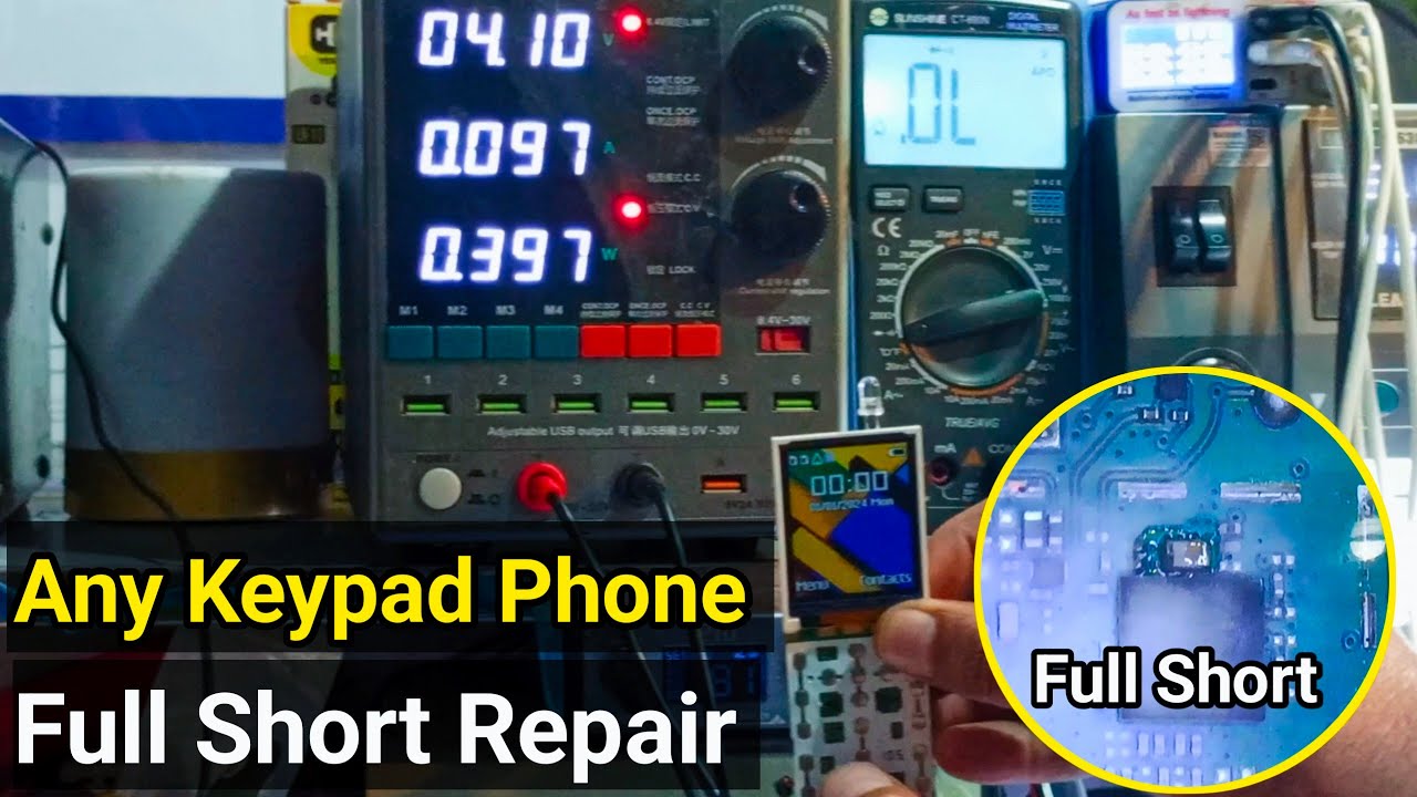 Any Keypad Phone Full Short Solution | Dead Short mobile Repair Step By Step Solution!