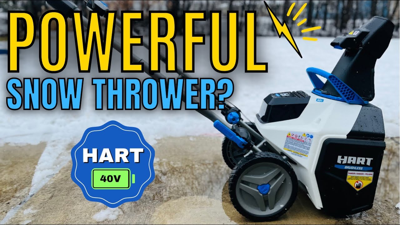 Hart Cordless Snow Thrower 40V Battery 18” Brushless | Overview & Real-World Testing
