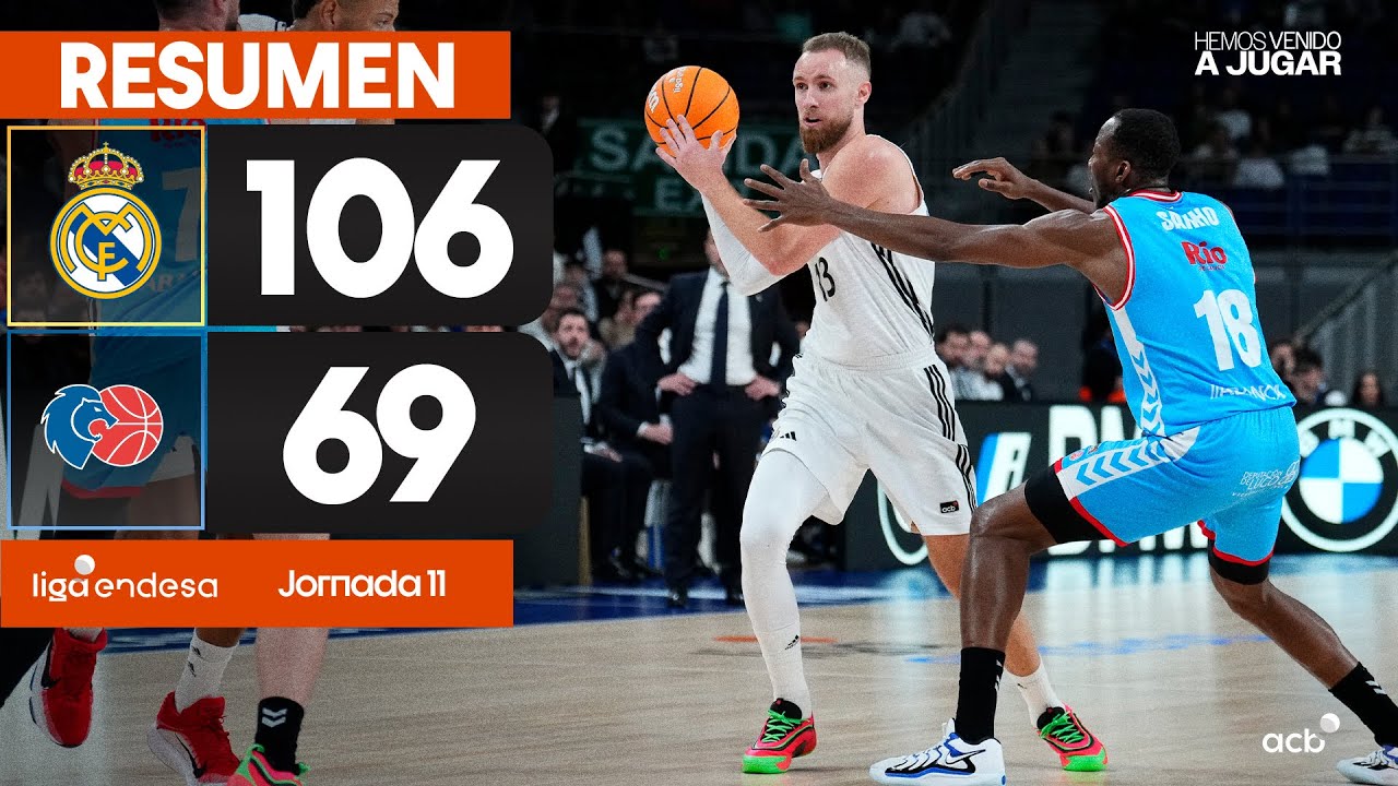 Real Madrid - Río Breogán (106 - 69) RESUMEN | Liga Endesa 2024-25