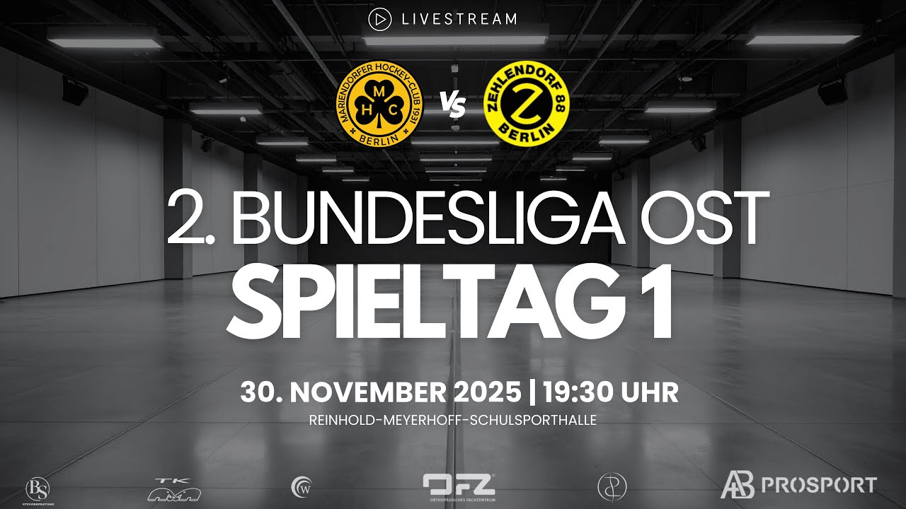 1. Spieltag | MHC - Z88 | Hallenhockey | 2. Bundesliga OST - HERREN