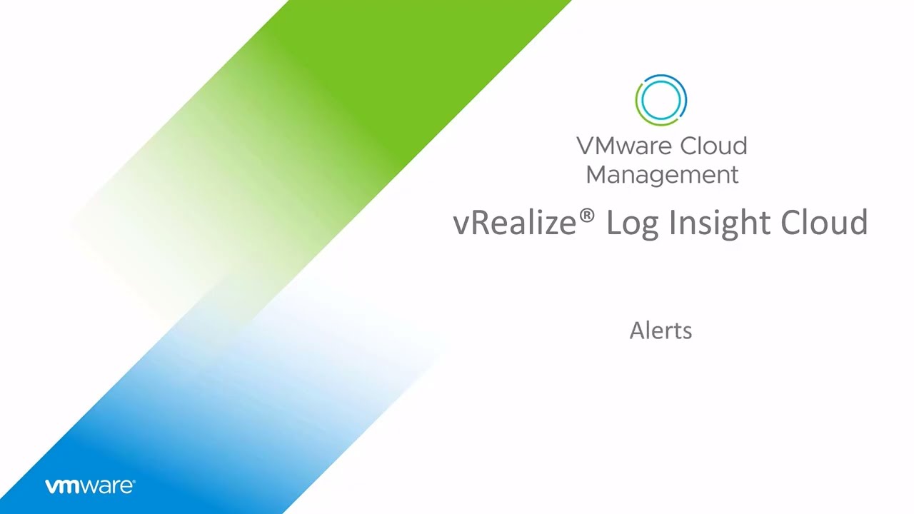 VMware Aria Operations for Logs - Alerting