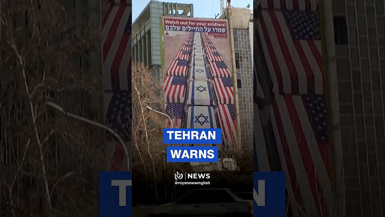 Iran threatens US, 'Israeli' soldiers with graphic street banners in Tehran