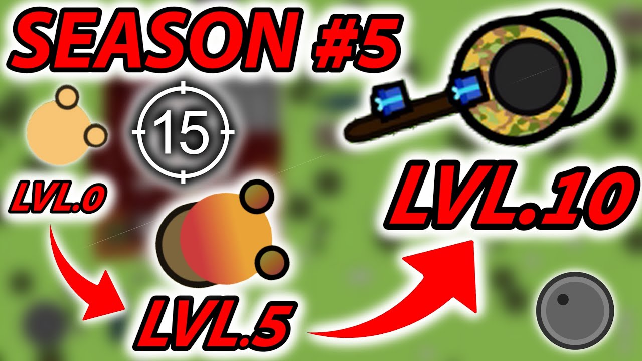NEW SEASON 5 UNLOCK ALL GOLD ITEMS LVL.10 + 15X SCOPE | Surviv.io