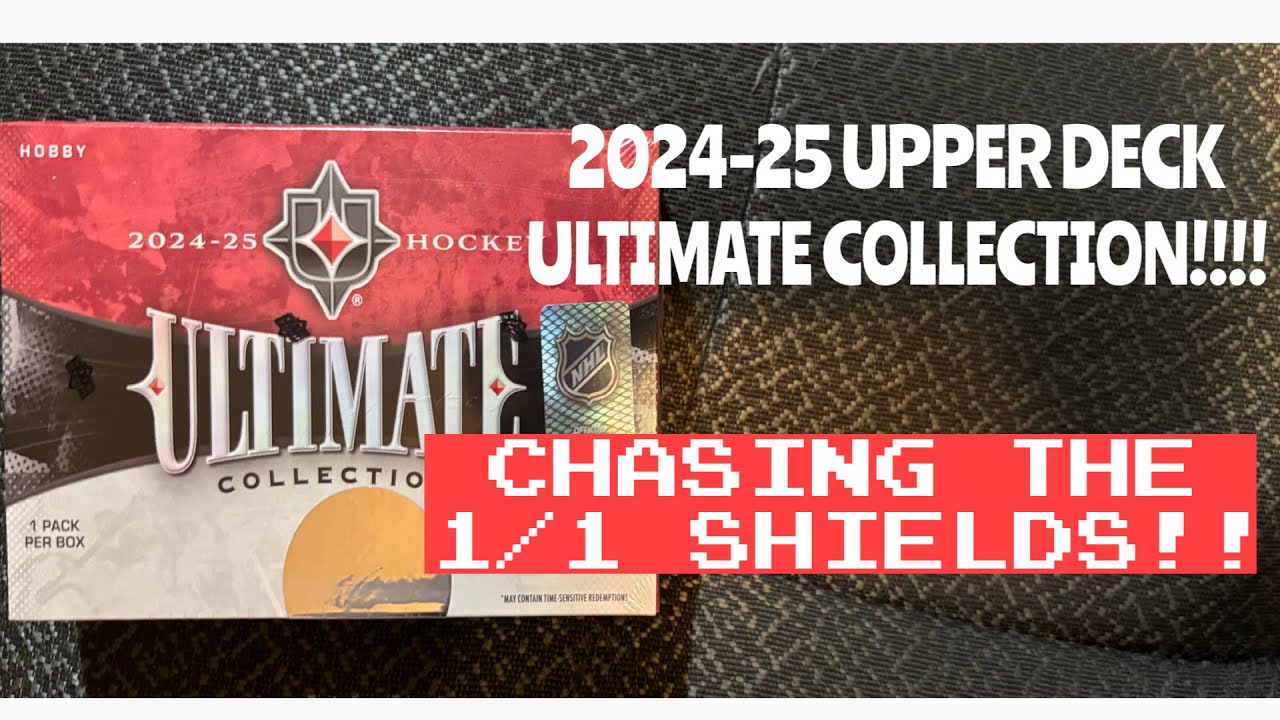 2024-25 UPPER DECK ULTIMATE COLLECTION Chasing the 1/1 SHIELDS #hockeycards #yeg #shaunscollectibles
