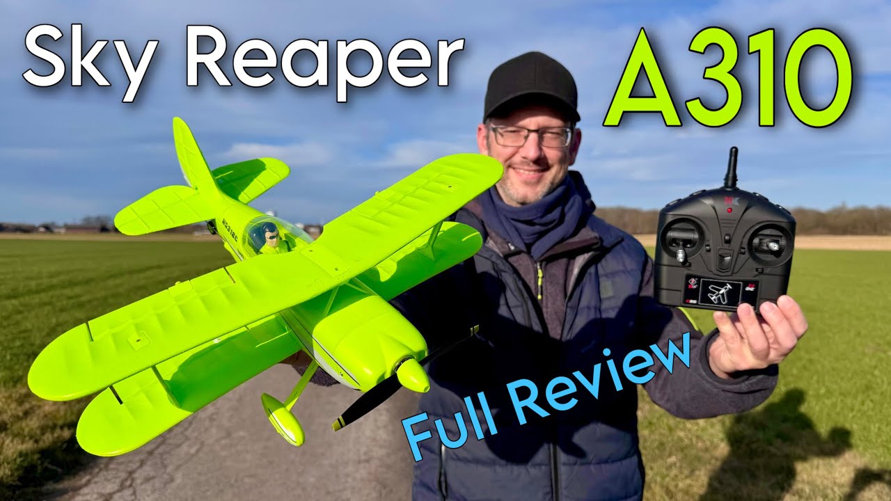 mini Scale Pitts WLtoys XK A310 Sky Reaper RC Doppeldecker mit 6G | Full Review