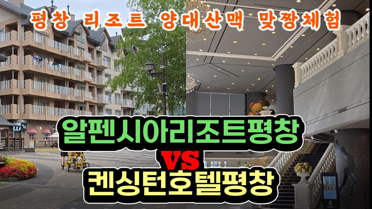 홀리데이인리조트 알펜시아부터 켄싱턴호텔 평창까지 연박후 승자는 누구?
