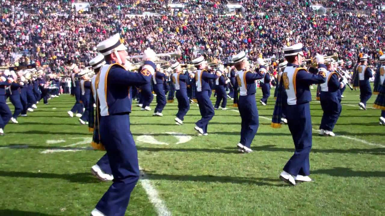 The Notre Dame Fanfare & Hike, Notre Dame (ND vs. Navy)