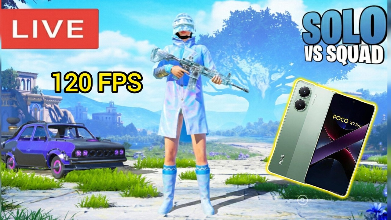 Poco X7 Pro Beast Mode 🔥 | 20+ Kills Gameplay | PUBG Mobile Live