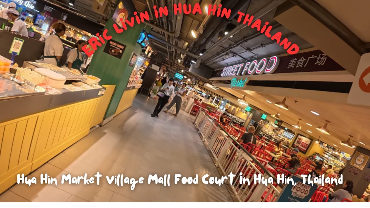 Exploring the Food Court at Market Village Hua Hin 🍜🍲 | Thailand Food Adventure
