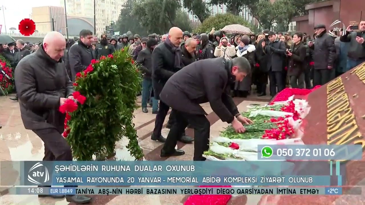 Yasamal rayon ictimaiyyəti 20 yanvar şəhidlərini yad edib