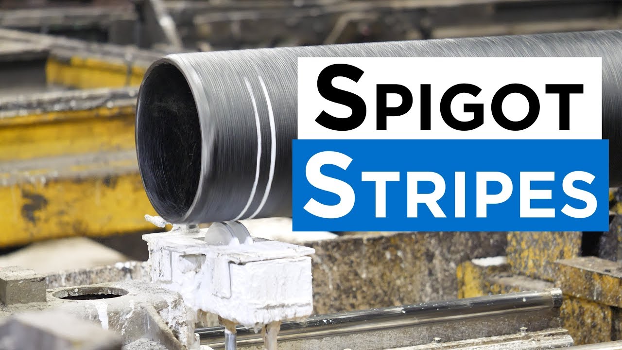 How are Spigot Stripes Applied to Ductile Iron Pipe?