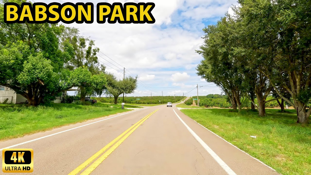 Babson Park Florida Driving Through