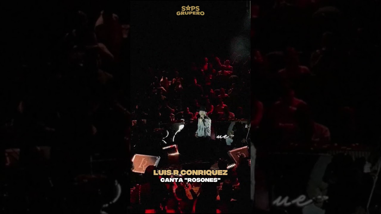 Luis R Conriquez canta "ROSONES" desde el Palenque de la Feria Chapas   