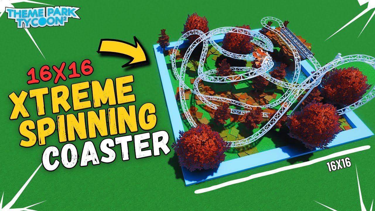 Can I Build the Extreme SPINNING in a 16x16 space? | Theme park Tycoon 2 🎢