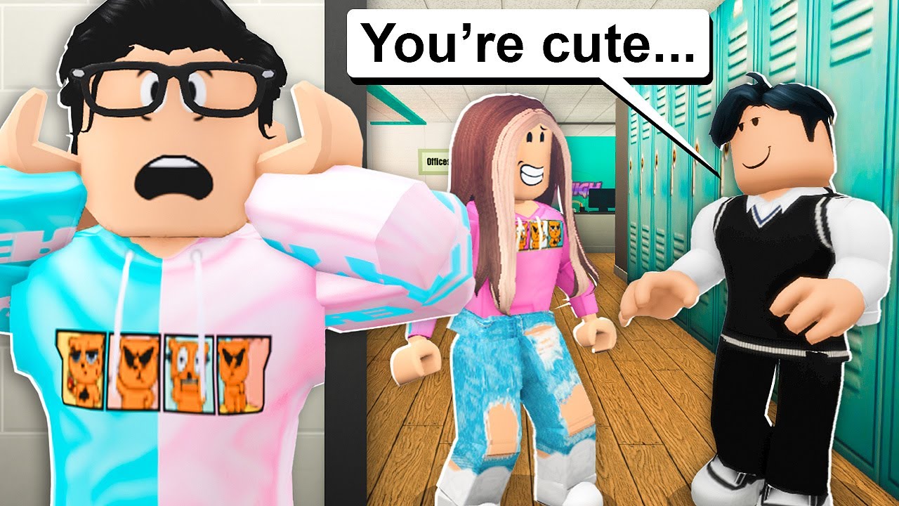 New Student Had A CRUSH On My Girlfriend! (Roblox Bloxburg)