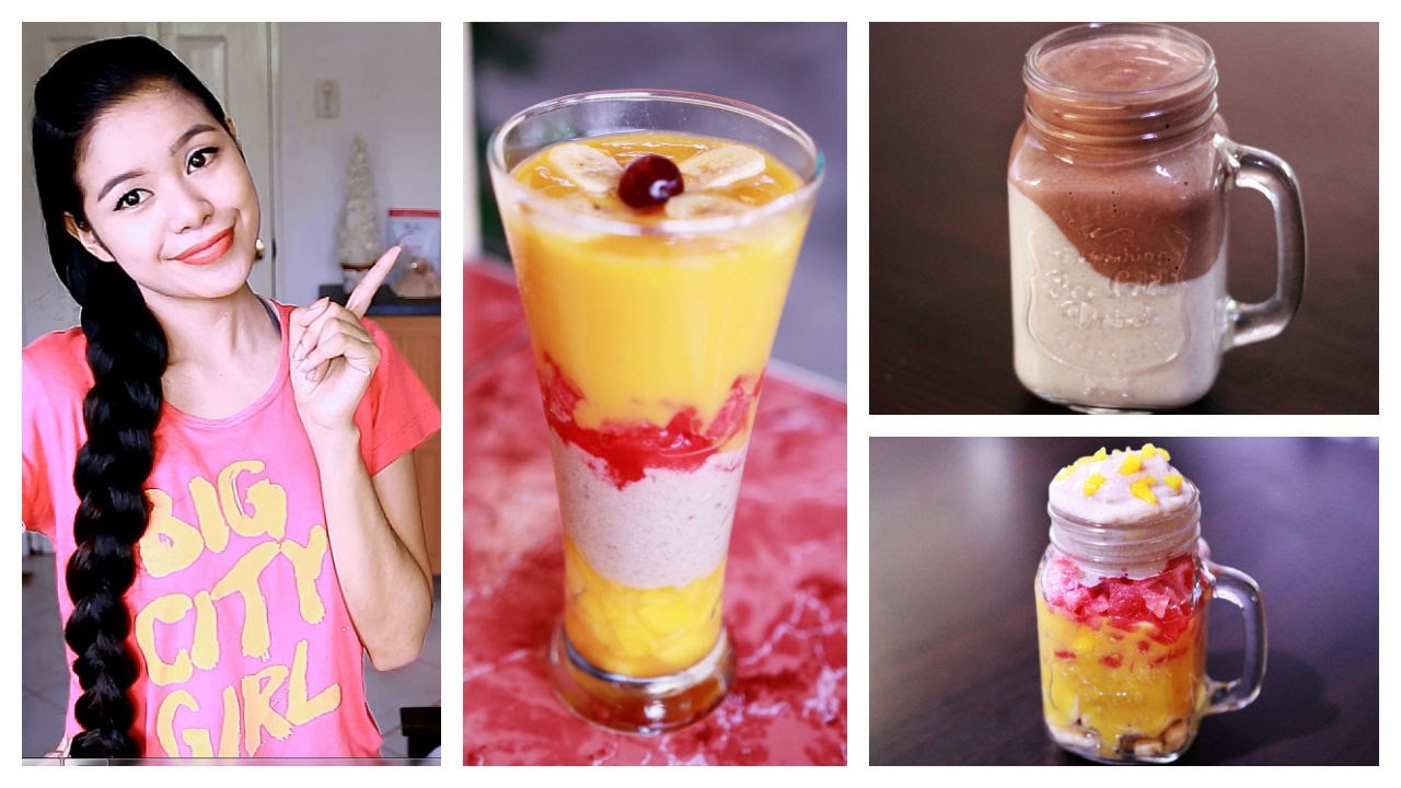 Healthy Back To School Breakfast/Snacks- Fruit Parfait and Oatmeal Milk Shake-Vegan