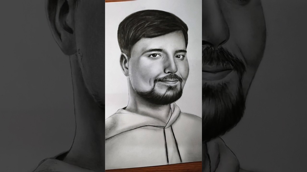 Mr.Beast you tuber 💫 realistic sketch 