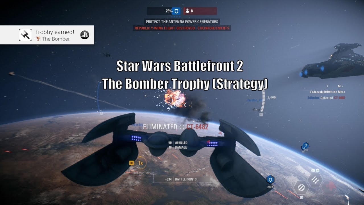 Star Wars Battlefront 2 - The Bomber Trophy (Strategy)