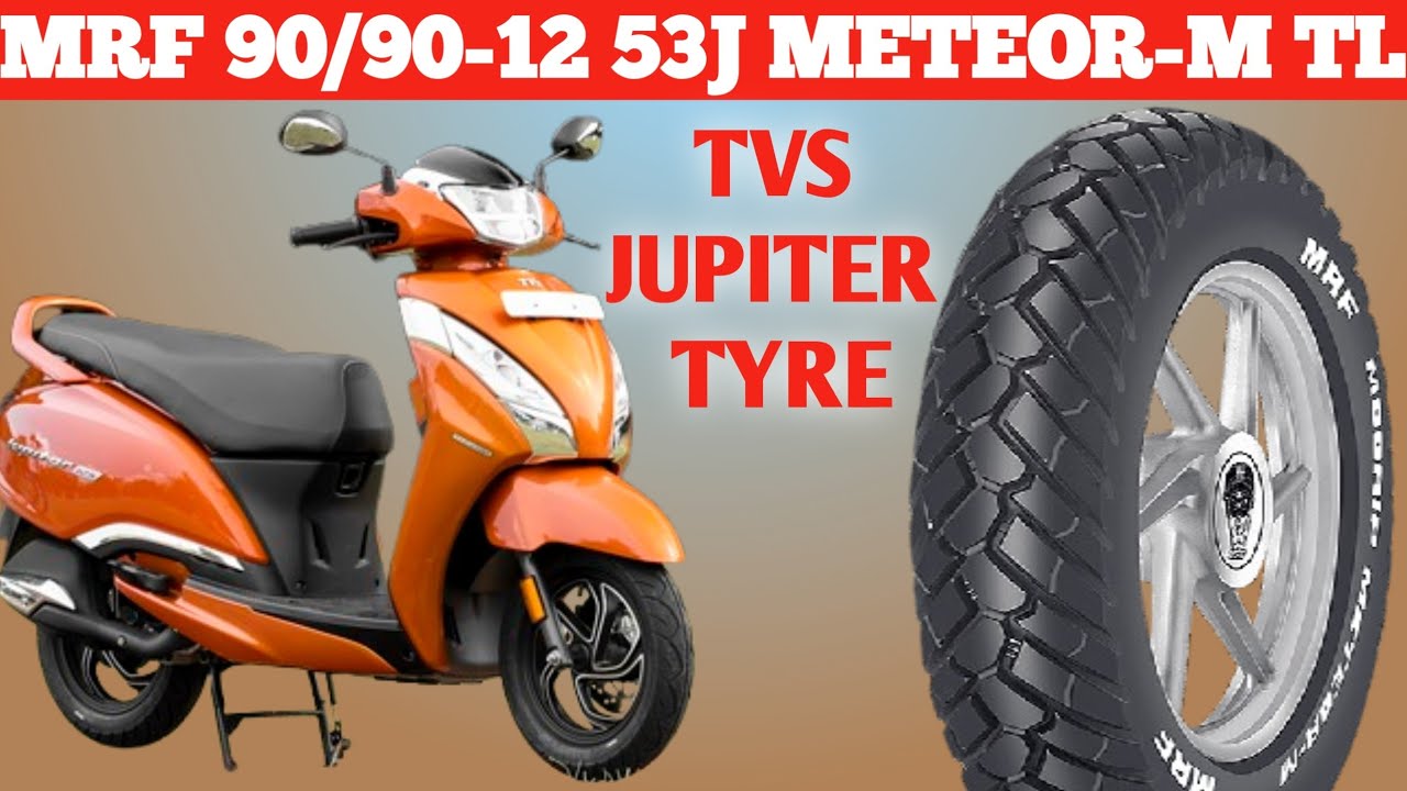 MRF 90/90-12 53J MOGRIP METEOR-M TUBELESS TYRE #tyres #tvsjupiter #tvsjupitertyre #meteor #tvs