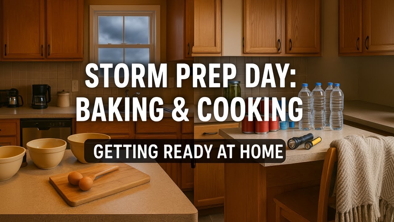 День подготовки к шторму | Выпечка, приготовление еды и подготовка дома