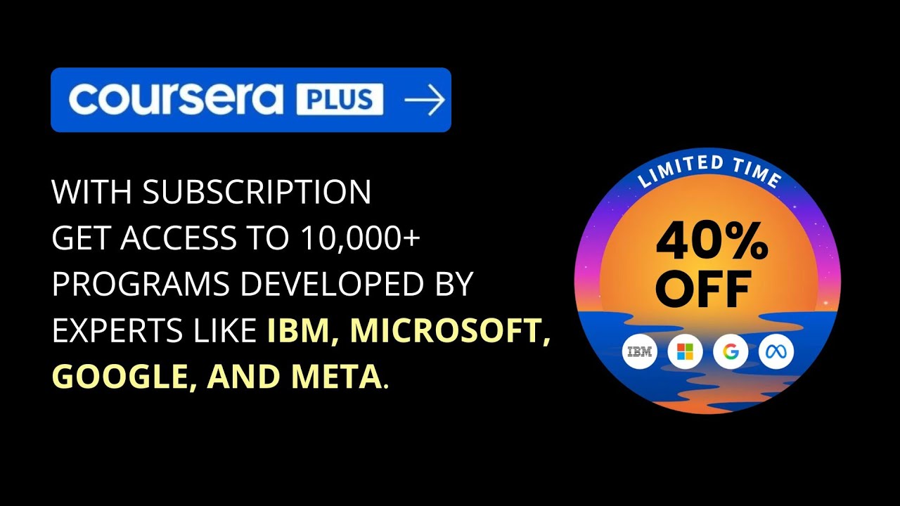 Годовая подписка Coursera Plus: как получить скидку 40% по всему миру