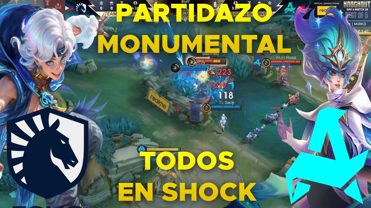 NADIE ESPERABA TAL PARTIDAZO EXTREMO,TEAM LIQUID PH VS AURORA GAMING