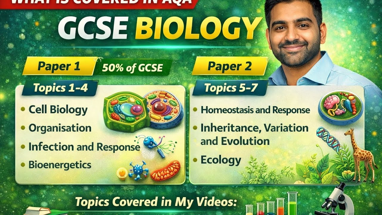 GCSE Biology AQA exam preparation what you need to know to get prepared for the exam. 