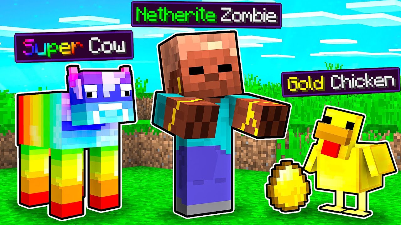 MINECRAFT MA I MOB SONO PERSONALIZZATI!