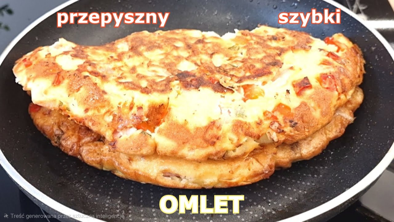 Niesamowicie pyszny OMLET - PLACEK lepszy niż fast food 👌 szybki obiad lub kolacja w kilka minut 👍
