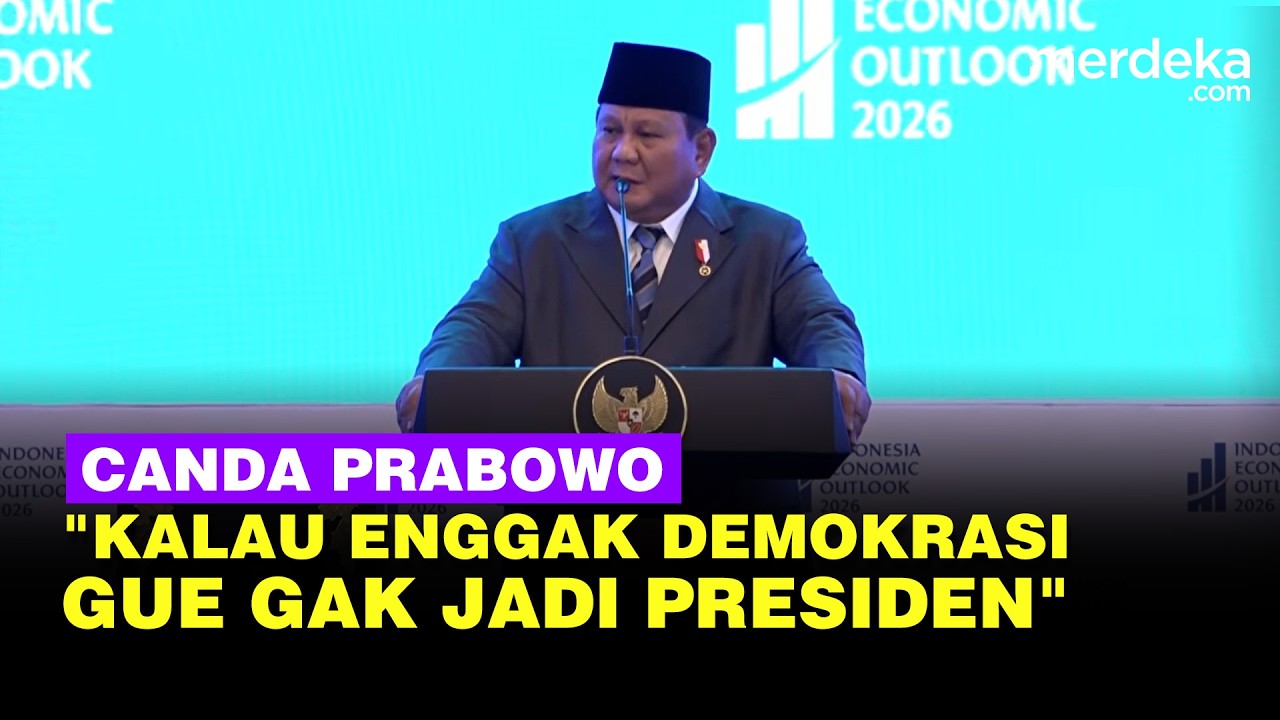 Canda Prabowo Bikin Satu Ruangan Tertawa: Kalau Enggak Ada Demokrasi, Gue Enggak Jadi Presiden
