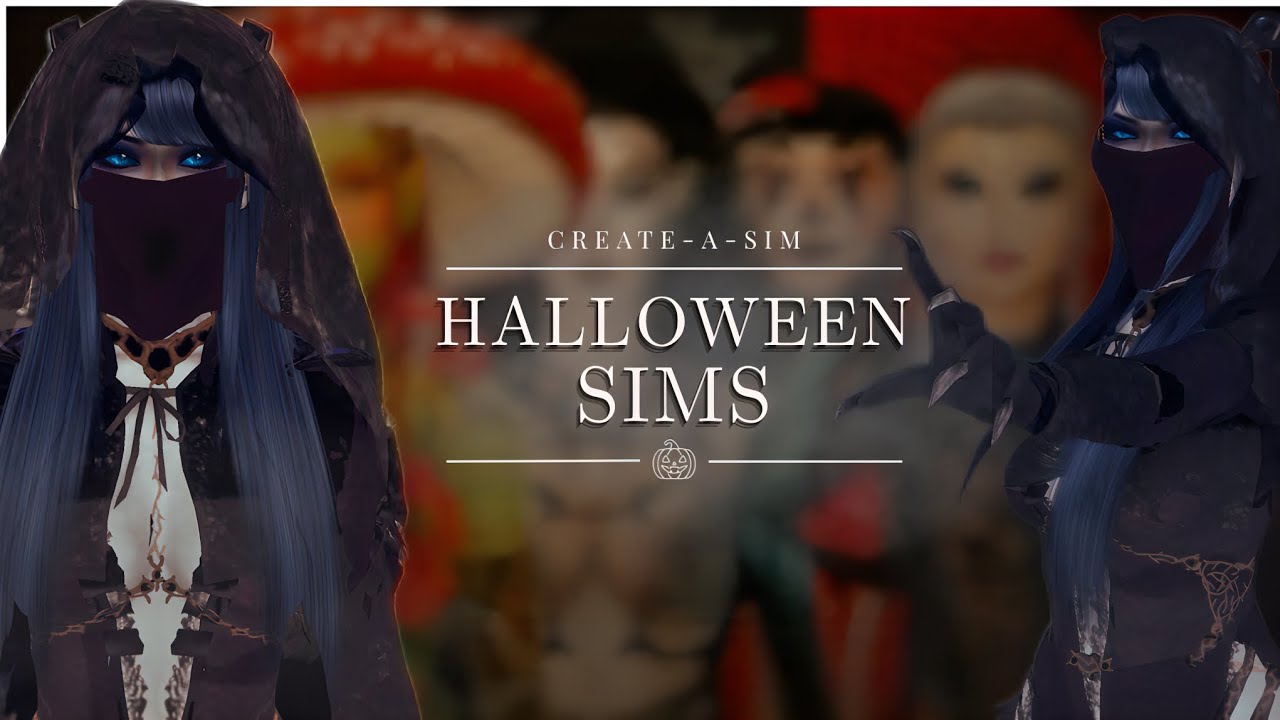 Creating 6 Sims for Halloween (CC Links included) 
