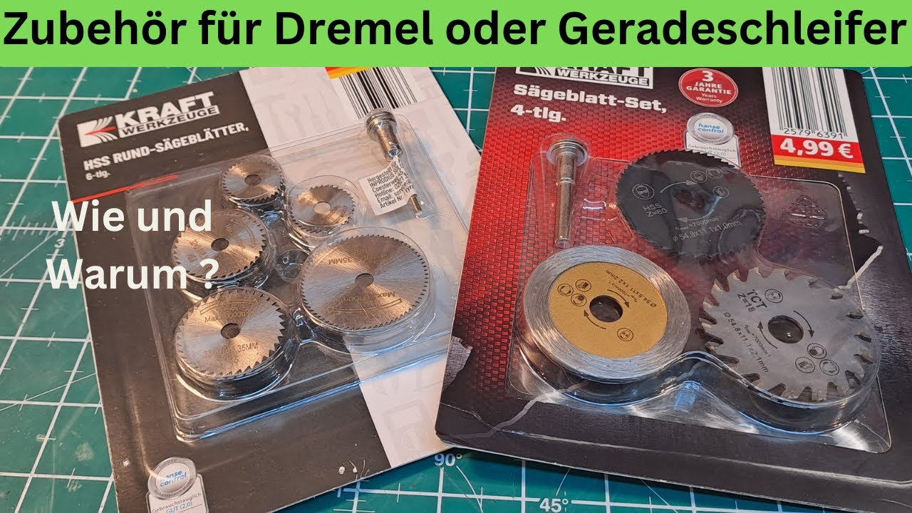 Zubehör für Geradeschleifer oder Dremel, Spielzeug oder doch Werkzeug?