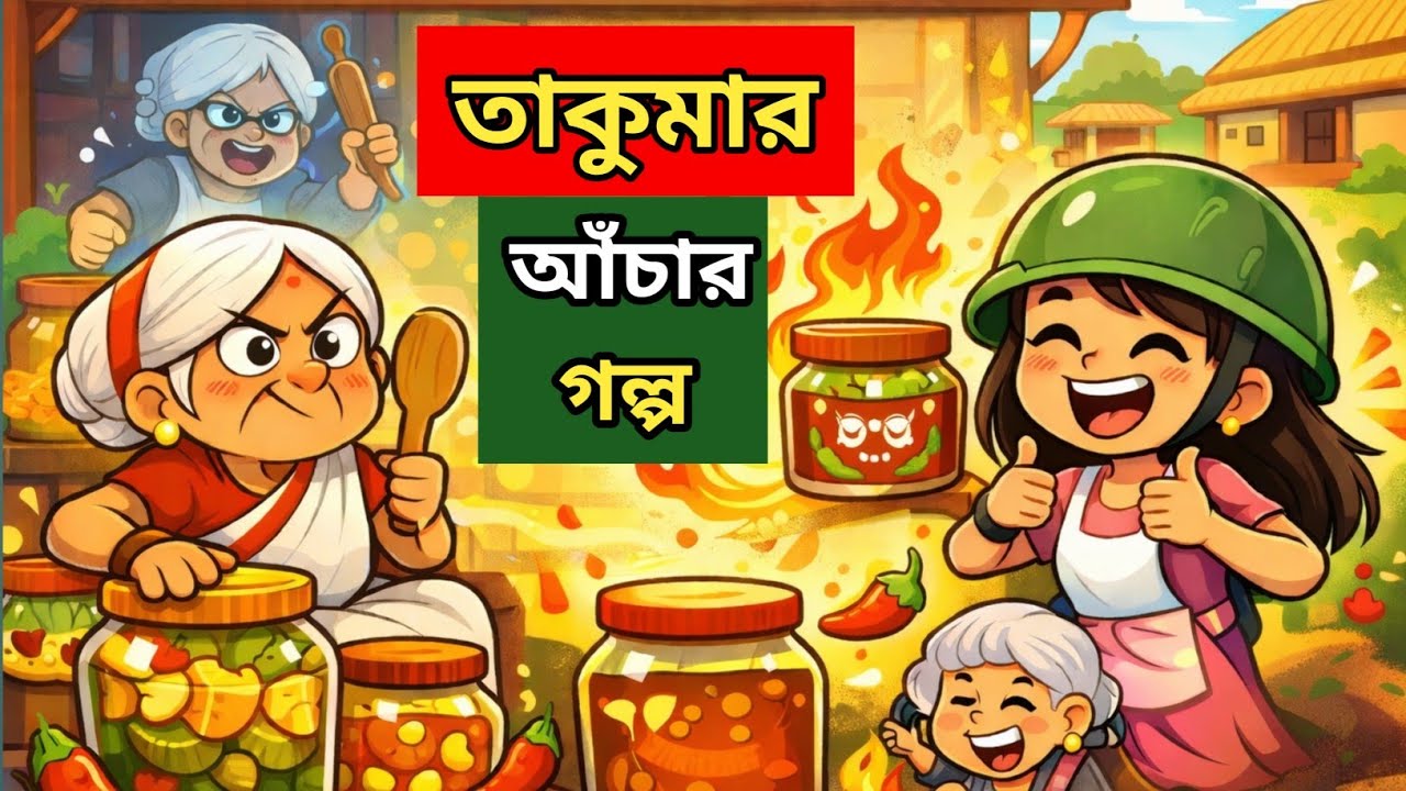আচার বুড়ির গল্প 🔥🫶।।Viral Cartoon Story llআচার বুড়ির আচার তৈরি llCartoon Golpo💯ll Kartoon Studio💓