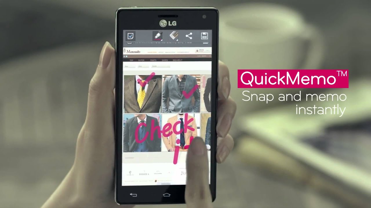 LG Optimus 4X HD (P880) - QuickMemo&trade;