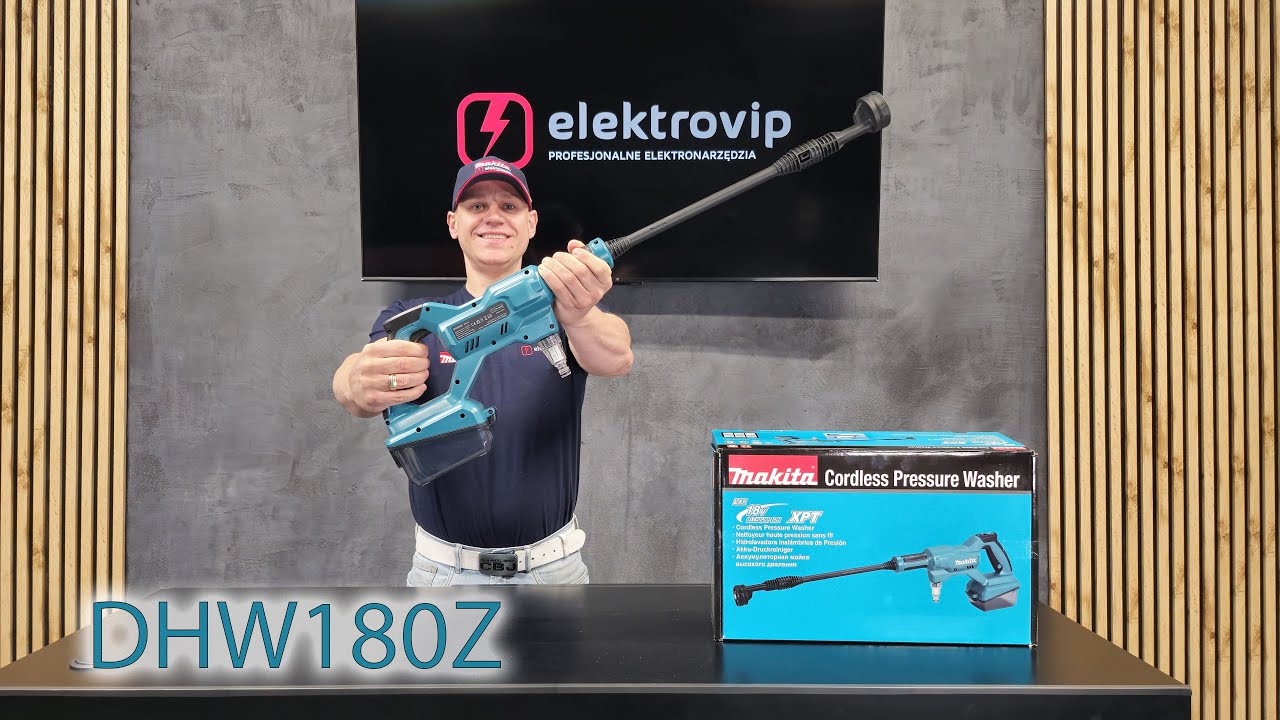 Myjka ciśnieniowa akumulatorowa 18V LXT 24 bar 2 tryby pracy 150l/h DHW180Z Makita