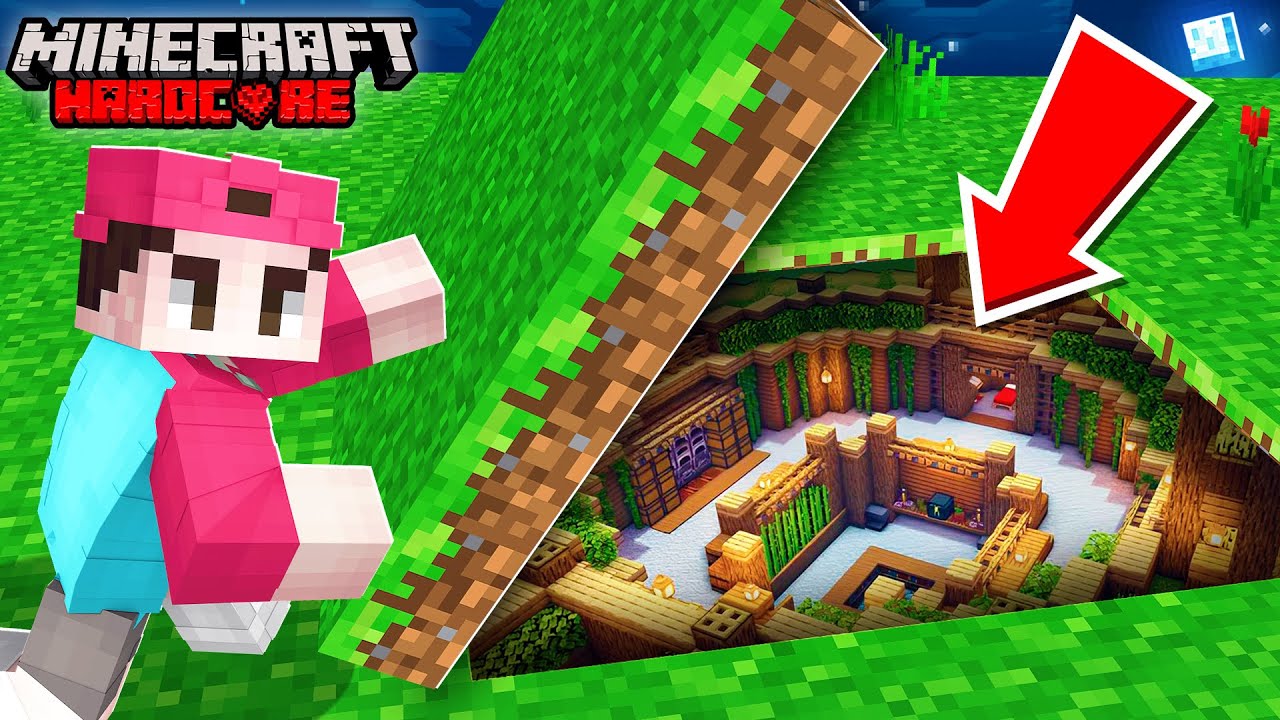 Ich BAUE eine GEHEIME BASE in MINECRAFT HARDCORE!