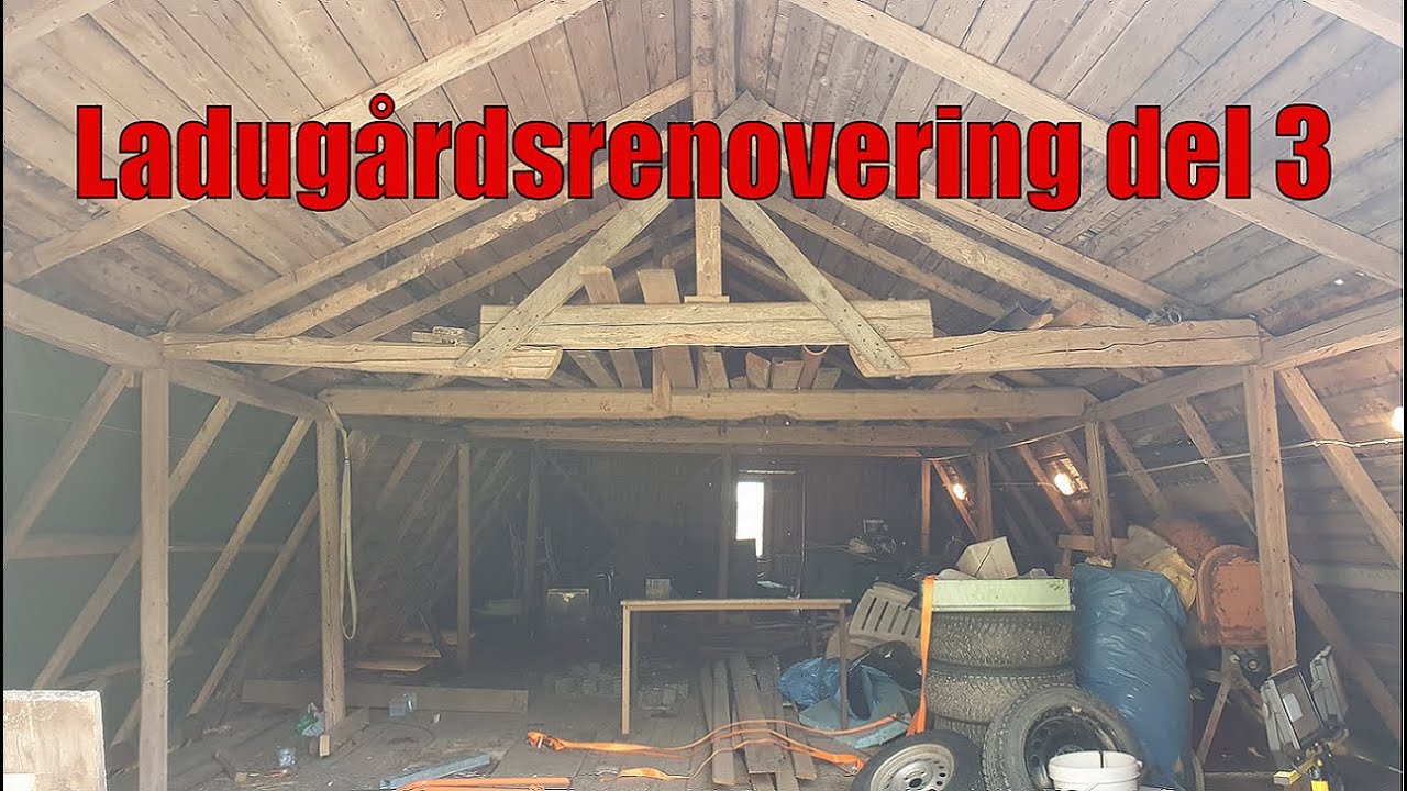 Ladugårdsrenovering del 3, räta upp byggnaden