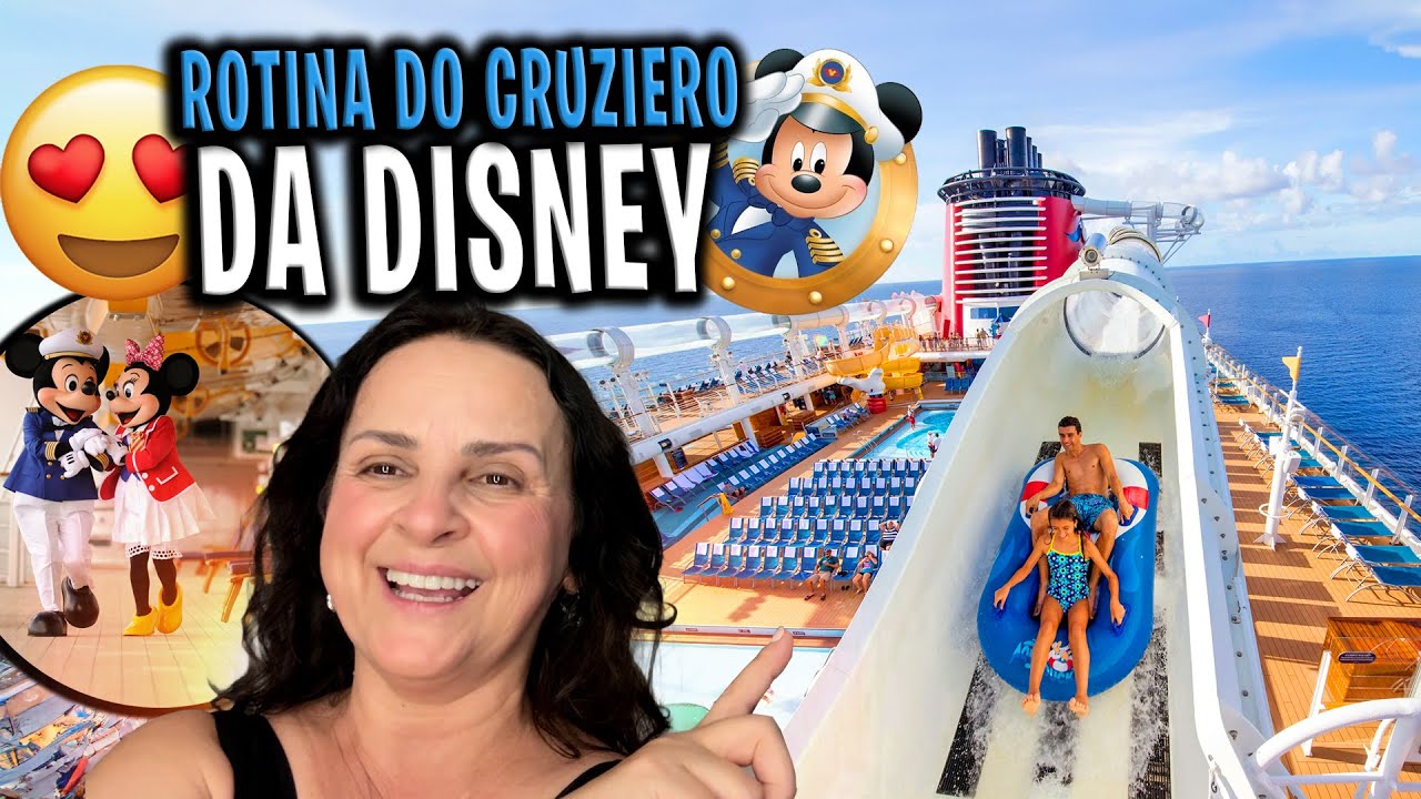 O DIA INTEIRO DENTRO DO NAVIO DA DISNEY EM ALTO MAR