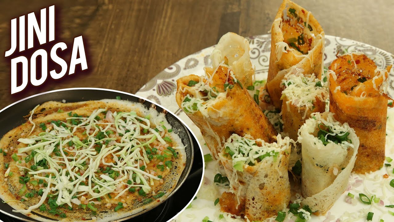 Jini Dosa – Mumbai Street Style Dosa Recipe – How to Make Jini Dosa At Home – Special Dosa - Varun