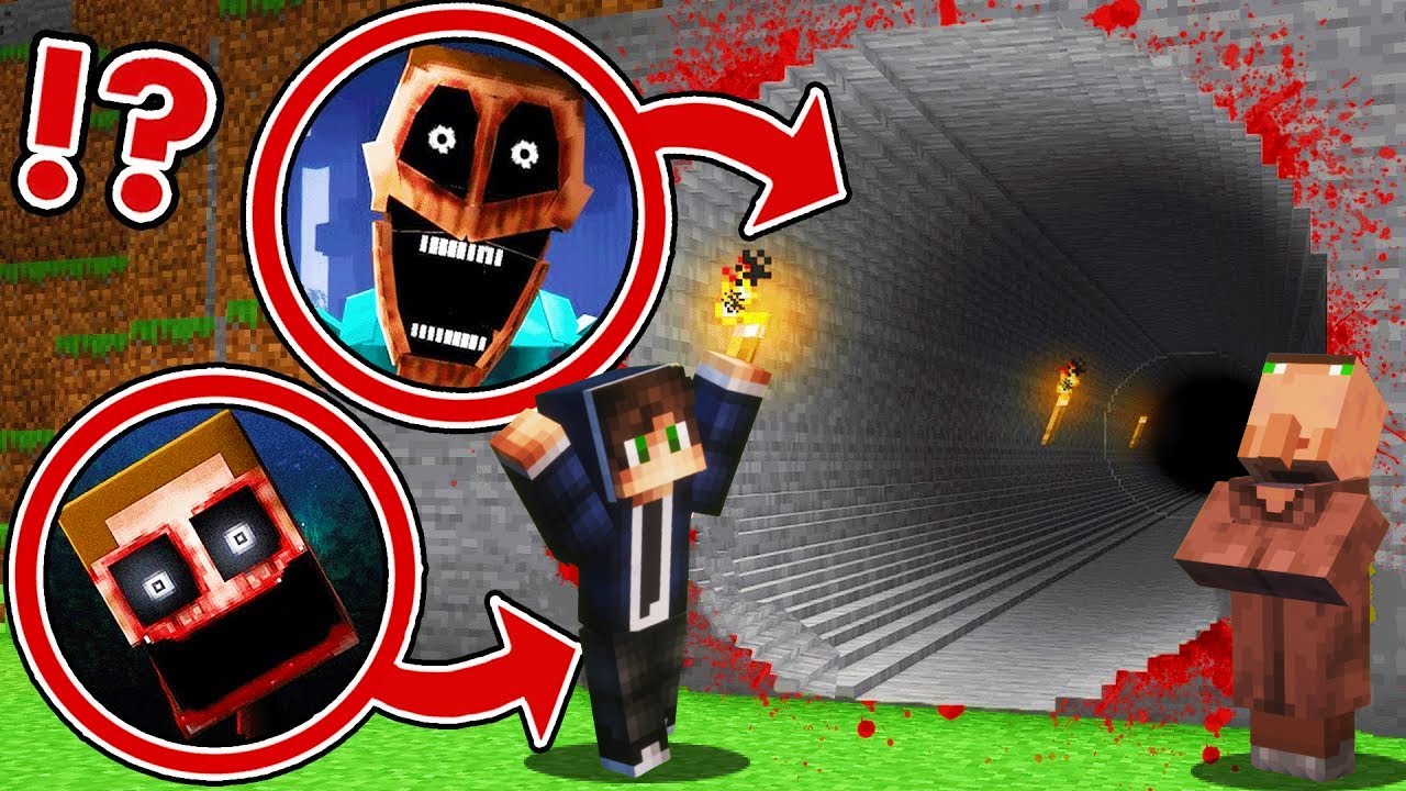 Pronašli Smo Najduži Strašni Tunel sa Zlim Klonovima u Minecraftu