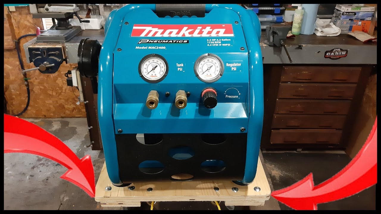 Makita MAC2400 Big Bore 2.5 HP Air Compressor -  Easy Build Cart