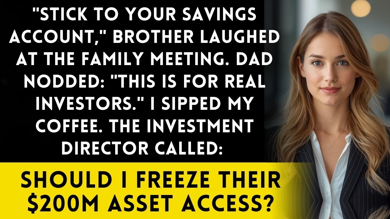 Brother Called Me 'Too Poor' For The Family Investment Group   I Own Their Portfolio