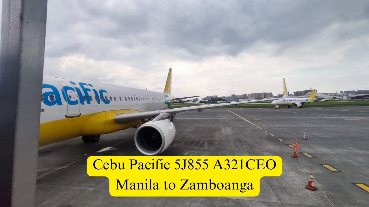 Cebu Pacific 5J855 A321CEO (RP-C4115) Manila to Zamboanga